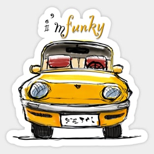 Funky car Sticker